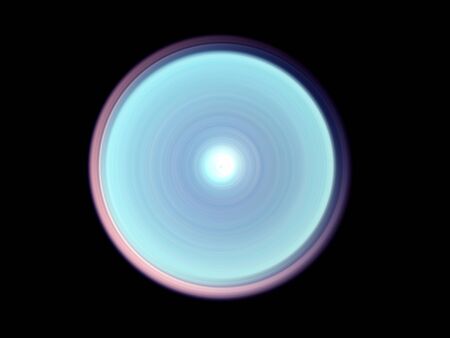Abstract Radial Motion Blur on a blue circle on a black background. Circle pattern for label, textiles, garment or brochure design. Background for modern graphic design and text.の写真素材