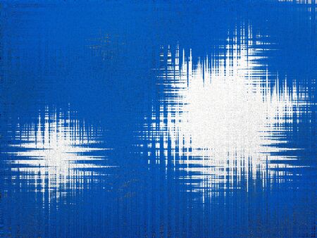 Two white snowflakes on a blue background. Abstract digital light blue and white background.の写真素材