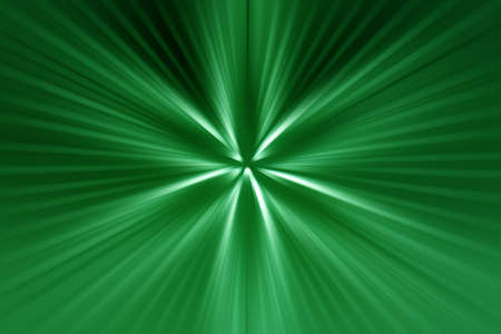 Abstract radial blur surface in dark green, emerald tones. Abstract green background with radial, diverging, converging lines.の写真素材