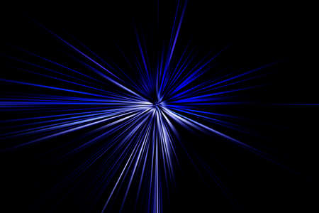 Abstract surface of radial blur zoom lilac tones on a black background. Abstract lilac-black background with radial, diverging, converging lines.の写真素材