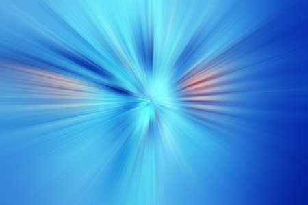 Abstract radial zoom blur surface of blue and pink tones. Abstract blue background with radial, radiating, converging lines.の写真素材