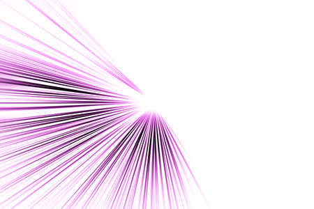 Abstract surface of radial blur zoom in black and pink tones against a white background. Spectacular pink and white background with radial diverging converging lines.の写真素材