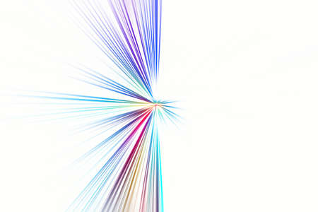 Abstract surface of blur radial zoom in blue, pink and lilac tones on white background. Abstract background with radial, diverging, converging lines.の写真素材