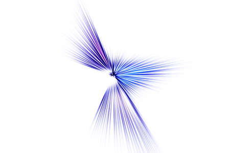 Abstract surface of blur radial zoom in blue and lilac tones on a white background. Abstract bright background with radial, diverging, converging lines.の写真素材