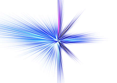 Abstract surface of blur radial zoom in blue, pink and lilac tones on a white background. Glowing blue-purple background with radial, diverging, converging lines.の写真素材
