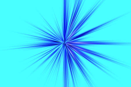 Abstract surface of radial blur zoom in dark blue tones on a light blue background. Abstract bright blue background with radial, diverging, converging lines.の写真素材