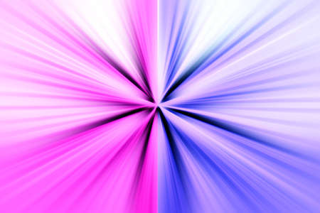 Abstract radial blur surface in lilac and pink tones. Bright lilac pink background with radial, radiating, converging lines. bicolor background.の写真素材