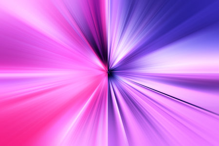 Abstract radial zoom blur surface of pink and lilac tones. Delicate lilac pink background with radial, radiating, converging lines. bicolor backgroundの写真素材
