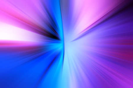 Abstract radial zoom blur surface of blue, lilac, pink tones. Bright juicy background with radial, radiating, converging lines.の写真素材