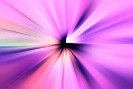 Abstract radial zoom blur surface of lilac, pink tones. Bright purple background with radial, radiating, converging lines.の写真素材