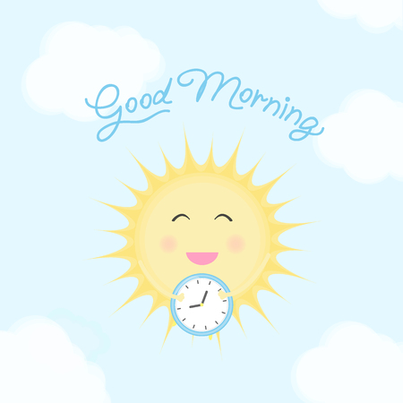 Typography motivation card, template for poster, decoration design, web banner, flyer.のイラスト素材