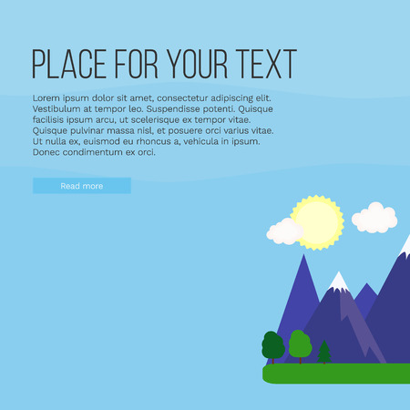 Template for brochure, web and advertising banner, poster, business concept, advertisement of travel agency.のイラスト素材