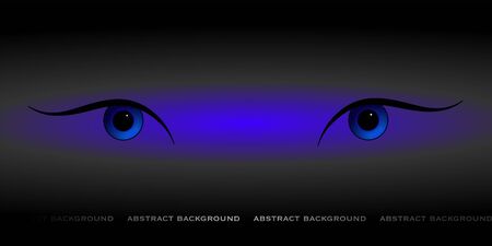 Abstract background with woman eyes, dark style. Vector illustrationのイラスト素材