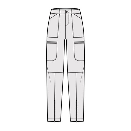 fashion illustration with normal waist 