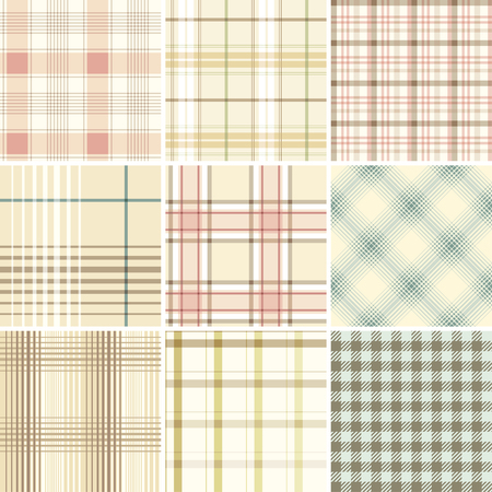 Seamless Set Tartan. Good for wrapping paper and fabric design.のイラスト素材