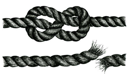 7050 Sketch of knot. Hand drawn ink illustrationの写真素材