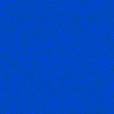 circle seamless winter, frosty pattern, wave, clouds, sky, fogのイラスト素材