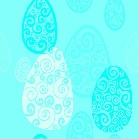 Seamless pattern with eggs Happy easter Abstract ellipse pattern.のイラスト素材