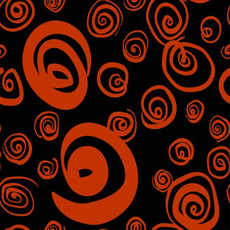 Vector seamless hand-drawn pattern with ethnic elements. Bright textured background for print, home decor, textile design, wrapping paper, wallpaperのイラスト素材
