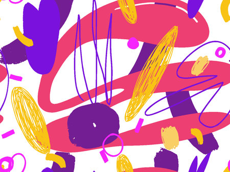 Colorful Geometric pattern on white