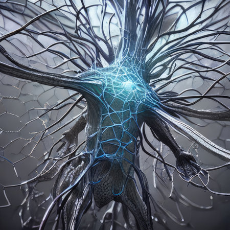 neuron cell model. Neural net structure. neuron cell model. Generative AIの素材