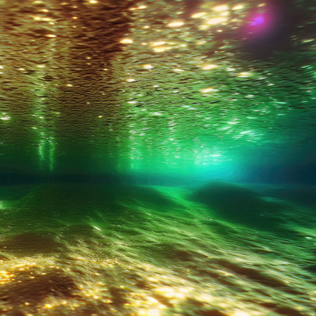 Underwater Colorful Background With Coral Reef. generative Aの素材