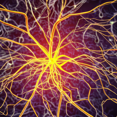 neuron cell network model. Neural net structure. Generative AIの素材