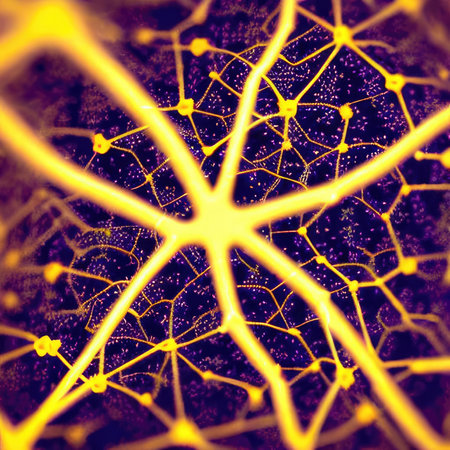 neuron cell network model. Neural net structure. Generative AIの素材