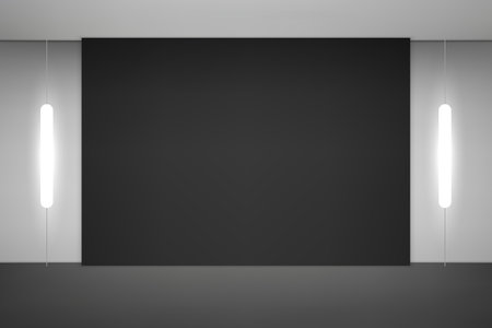 Empty studio room background with spotlight. Template for display or design productのイラスト素材
