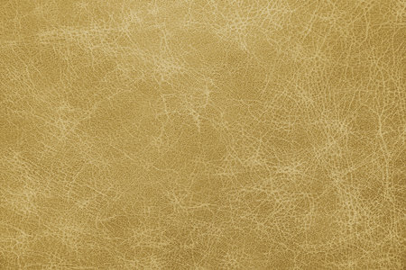 Genuine, natural, artificial yellow leather texture background. Luxury material for header, banner, backdrop, wallpaper, clothes, furniture and interior design. environmentally friendly leatherette.の写真素材