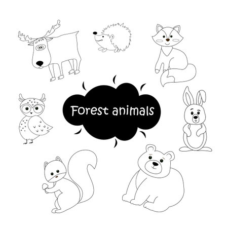 Vector of Black and white set of vector - ID:1-161097041 - Royalty Free ...