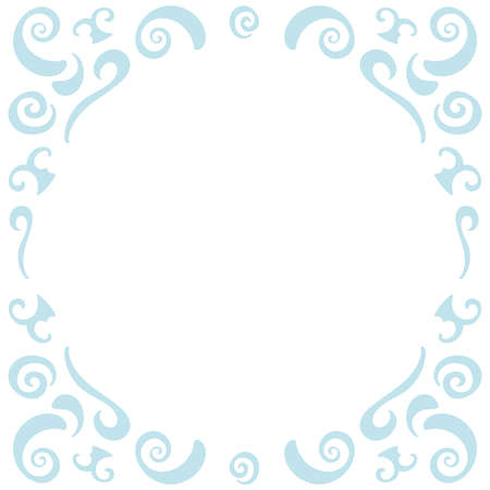 Background with vintage elements and place for text. Vector frame isolated on whiteのイラスト素材