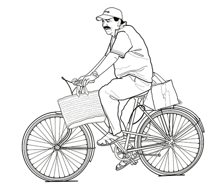 bicyclistのイラスト素材