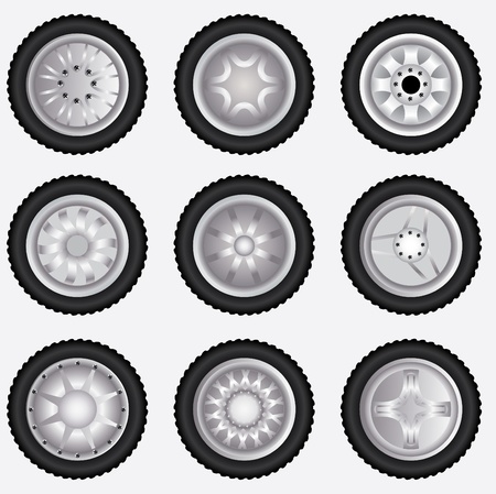 Vector alloy wheelsのイラスト素材