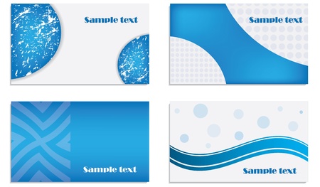 Vector business card setのイラスト素材