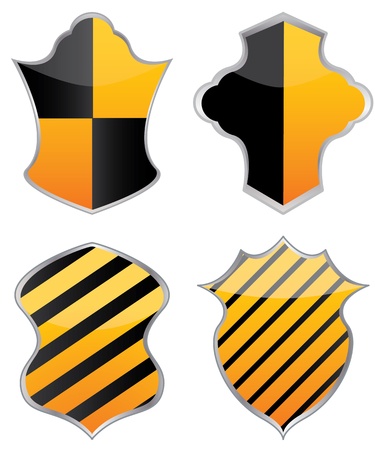 vector shields for designのイラスト素材