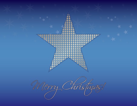 special blue Merry Christmas backgroundのイラスト素材