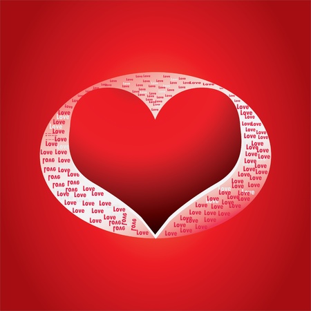 special Valentine's day background with heartのイラスト素材