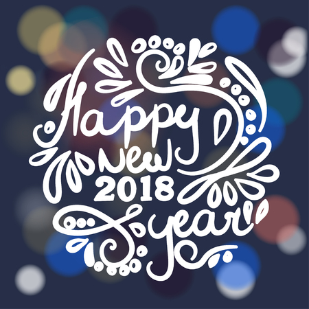 Greeting card with Christmas balls, vector illustration.のイラスト素材
