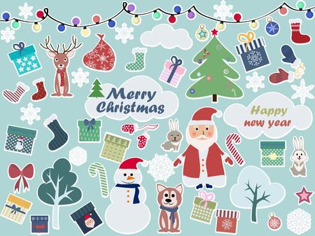 Christmas greeting card background, vector illustration.のイラスト素材