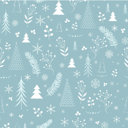 Seamless Christmas patternのイラスト素材