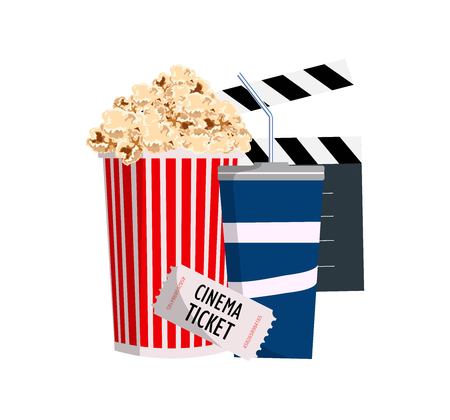 Cinema objects illustrationのイラスト素材