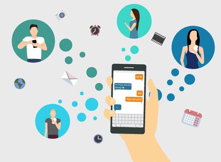 Social network conceptのイラスト素材