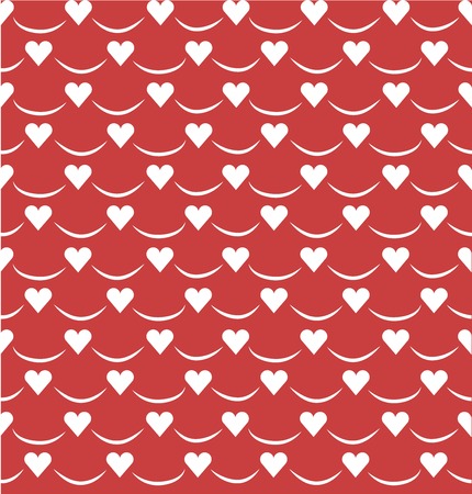 Happy Valentine's day. pattern of red hearts. vector illustration
のイラスト素材