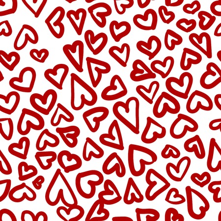 Happy Valentine's day. pattern of red hearts. vector illustration
のイラスト素材