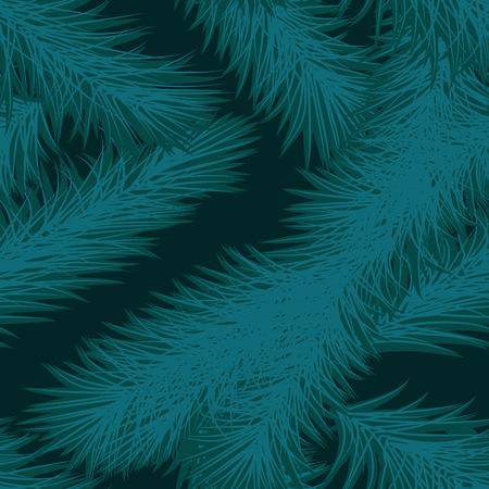 pattern from Christmas tree branches on a black background
のイラスト素材