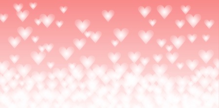 Pink backdrop with white hearts illustration.のイラスト素材