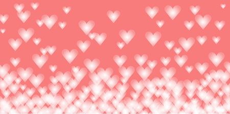 With Valentine's day. background of white hearts on a red background&#xA;のイラスト素材