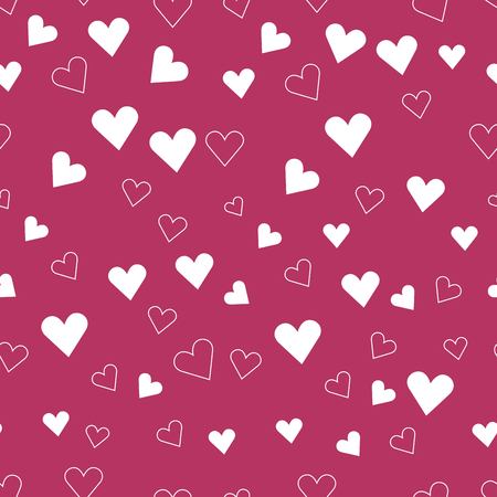 Happy Valentine's day. pattern of white hearts. vector illustration
のイラスト素材