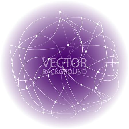 Creative abstract geometric background with glossy circles. purple vector background.の写真素材